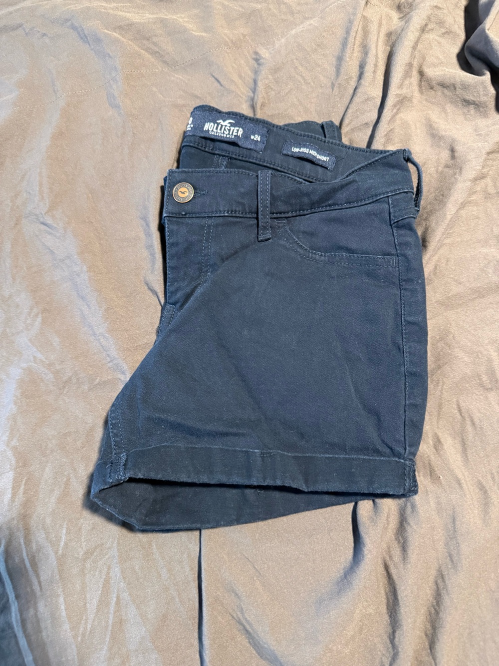 Hollister Dark Navy Chino Shorts